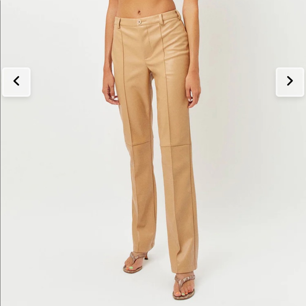 Frankies Bikinis Caroline Kennedy Leather Pants